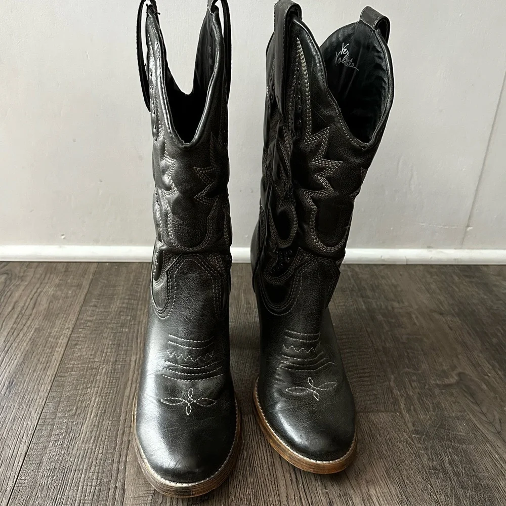 Very Volatile Denver Fashion Boot Charcoal gray Sz 7 - Picture 2 of 12